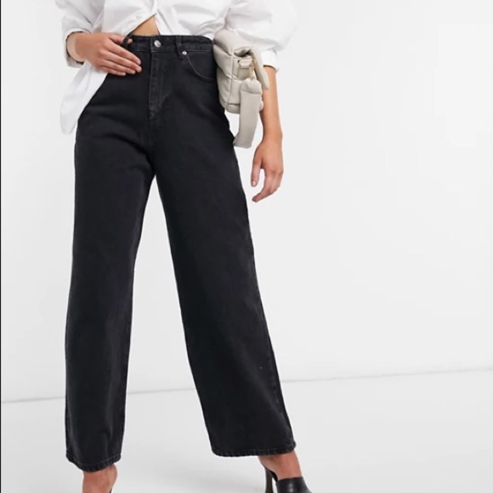 asos design high rise relaxed dad jeans